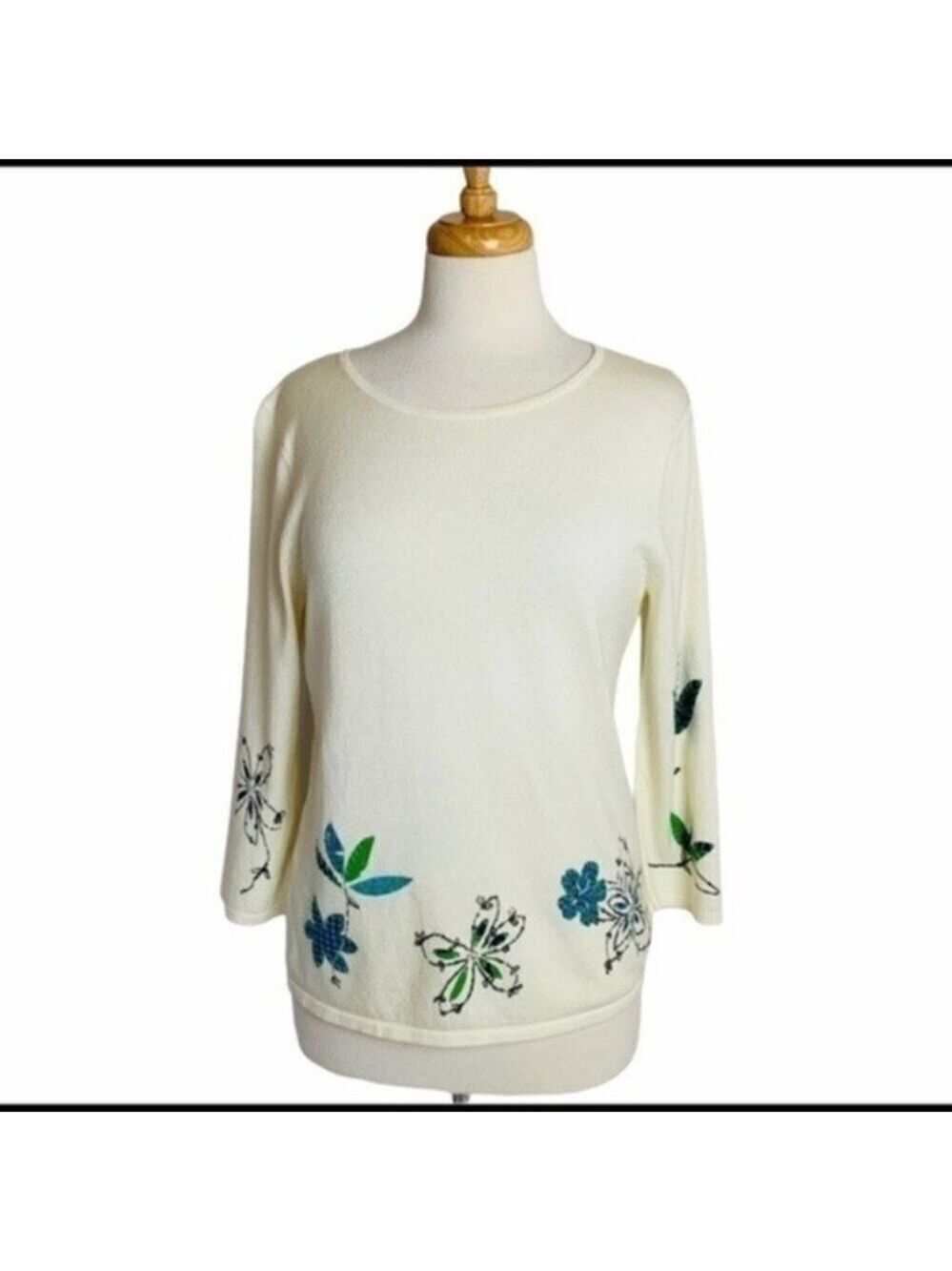 Vintage MIRASOL Embroidered Applique Top Small - Picture 2 of 7